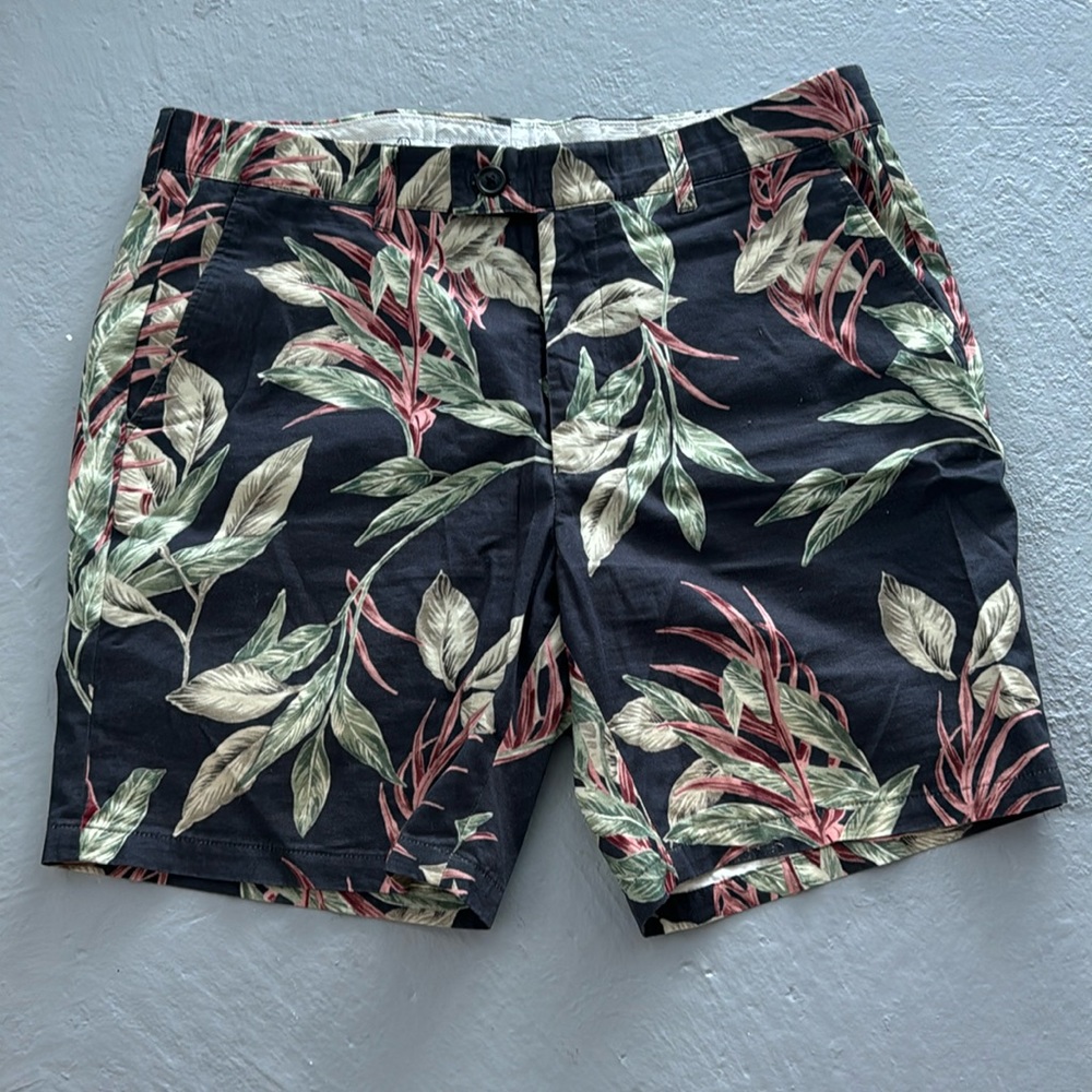 Blue floral shorts